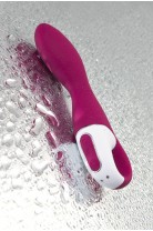 Вибратор с подогревом Satisfyer Heated Thrill Connect App, бордовый, 20,6 см