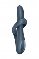 Вибратор и ротатор с функцией нагрева Satisfyer Heat Flex 4, силикон, серый