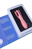 Вибростимулятор Satisfyer Threesome 3, силикон, розовый, 14 см