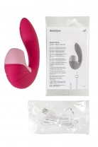 Вибратор Satisfyer Supernova, с вакуум-волновым стимулятором, силикон, красный, 16,9 см