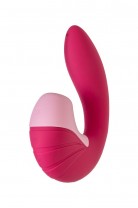 Вибратор Satisfyer Supernova, с вакуум-волновым стимулятором, силикон, красный, 16,9 см