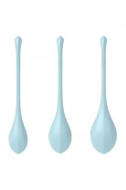 Набор вагинальных шариков Satisfyer YONI Power 2, силикон, голубой