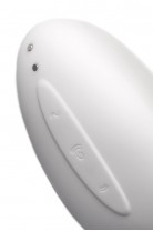 Вакуум-волновой стимулятор клитора с вибрацией Satisfyer Vulva Lover 2, силикон, белый, 11,9 см