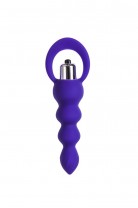 Анальная втулка ToDo by Toyfa Twisty, силикон, фиолетовый, 14 см, Ø 3,2 см