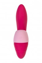 Вибратор Satisfyer Supernova, с вакуум-волновым стимулятором, силикон, красный, 16,9 см
