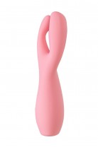 Вибростимулятор Satisfyer Threesome 3, силикон, розовый, 14 см