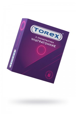 Презервативы TOREX ультратонкие, латекс, 3 шт