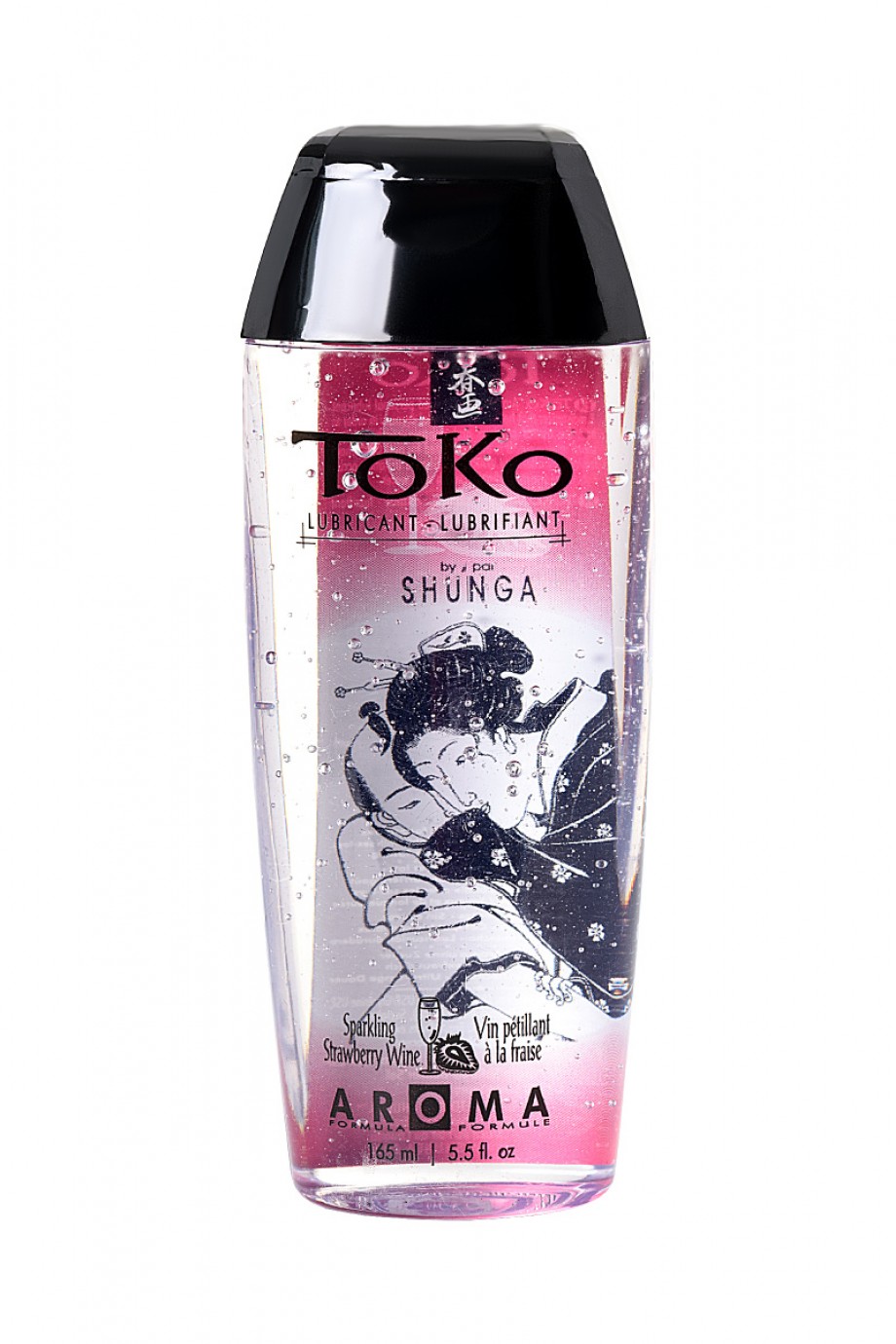 Лубрикант Shunga Toko Aroma со вкусом клубники и шампанского, 165 мл