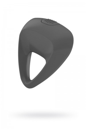 Эрекционное кольцо OVO инновационной трехгранной формы с мощной вибрацией, силиконовое, серое