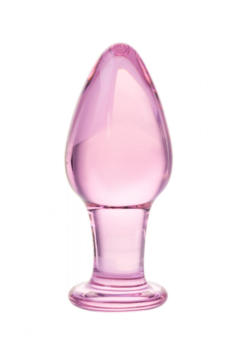 Анальная пробка Sexus Glass, стекло, фиолетовая, Ø 4 см