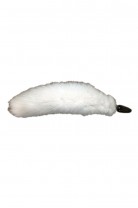 Анальная пробка с белым лисьим хвостом Ø 4 см Анальная пробка с белым лисьим хвостом Ø 4 см