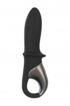 Анальный вибратор с нагревом Satisfyer Hot Passion Connect App, силикон, черный, 18 см