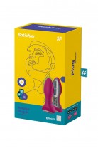 Анальный вибратор Satisfyer Rotator Plug 2+ Connect App, силикон, красный, 13,5 см