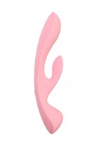 Нереалистичный вибратор Satisfyer Triple Oh, силикон, розовый, 24 см