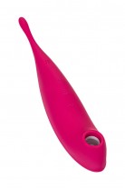 Точечный вибратор с вакуумной стимуляцией Satisfyer Twirling Pro Connect App, силикон, красный, 20см