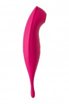 Точечный вибратор с вакуумной стимуляцией Satisfyer Twirling Pro Connect App, силикон, красный, 20см