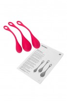 Набор вагинальных шариков Satisfyer YONI Power 1, силикон, красный