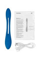 Гибкий вибратор с фиксацией формы Satisfyer Elastic Game, синий, 20 см