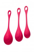 Набор вагинальных шариков Satisfyer YONI Power 1, силикон, красный