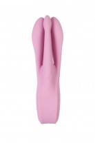 Вибростимулятор Satisfyer Threesome 1, силикон, розовый, 14 см
