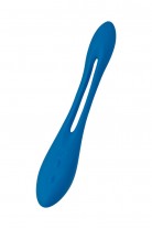 Гибкий вибратор с фиксацией формы Satisfyer Elastic Game, синий, 20 см