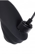 Вакуумный стимулятор клитора с вибрацией Satisfyer Curvy Trinity 4, чёрный, 17 см