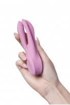 Вибростимулятор Satisfyer Threesome 1, силикон, розовый, 14 см