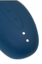 Вакуум-волновой стимулятор клитора с вибрацией Satisfyer Vulva Lover 2, силикон, синий, 11,9 см