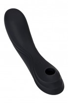 Вакуумный стимулятор клитора с вибрацией Satisfyer Curvy Trinity 4, чёрный, 17 см