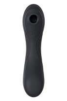 Вакуумный стимулятор клитора с вибрацией Satisfyer Curvy Trinity 4, чёрный, 17 см