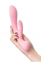 Нереалистичный вибратор Satisfyer Triple Oh, силикон, розовый, 24 см
