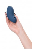 Вакуум-волновой стимулятор клитора с вибрацией Satisfyer Vulva Lover 2, силикон, синий, 11,9 см