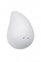 Вибромассажер Satisfyer Dew Drop, силикон, белый, 8,1 см