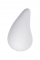Вибромассажер Satisfyer Dew Drop, силикон, белый, 8,1 см