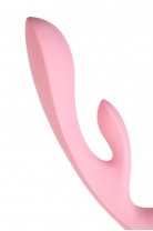 Нереалистичный вибратор Satisfyer Triple Oh, силикон, розовый, 24 см
