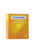 Презервативы TOREX ребристые, латекс, 3 шт