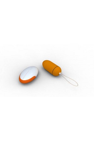 Виброяйцо Remote Control Egg оранжевое с пультом ДУ 8 см