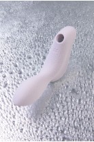 Вакуумный стимулятор клитора с вибрацией Satisfyer Curvy Trinity 2, сиреневый, 17,4 см
