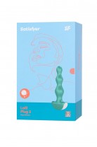 Анальная виброелочка Satisfyer Lolli Plug 2, силикон, зеленый, 11 см