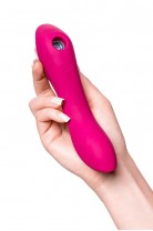 Вакуумный стимулятор клитора с вибрацией Satisfyer Curvy Trinity 3, красный, 17,7 см