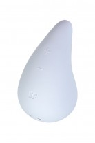 Вибромассажер Satisfyer Dew Drop, силикон, голубой, 8,1 см