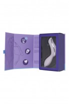 Вакуумный стимулятор клитора с вибрацией Satisfyer Curvy Trinity 2, сиреневый, 17,4 см