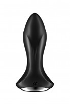 Анальный вибратор Satisfyer Rotator Plug 1+ Connect App, силикон, черный, 13,5 см