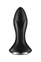 Анальный вибратор Satisfyer Rotator Plug 1+ Connect App, силикон, черный, 13,5 см