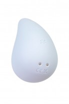 Вибромассажер Satisfyer Dew Drop, силикон, голубой, 8,1 см