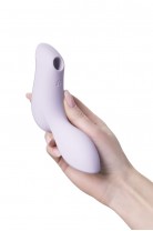 Вакуумный стимулятор клитора с вибрацией Satisfyer Curvy Trinity 2, сиреневый, 17,4 см