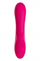 Вакуумный стимулятор клитора с вибрацией Satisfyer Curvy Trinity 3, красный, 17,7 см