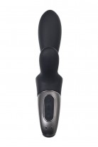 Вибростимулятор-унисекс с подогревом Satisfyer Heated Climax+ Connect App, черный, 20,7 см