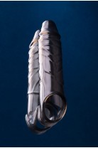 Насадка ToyFa XLover, для увеличения размера, черный прозрачный, 15,5 см