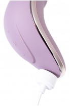 Вакуум-волновой стимулятор клитора с вибрацией Satisfyer Vulva Lover 1, силикон, сиреневый, 11,9 см